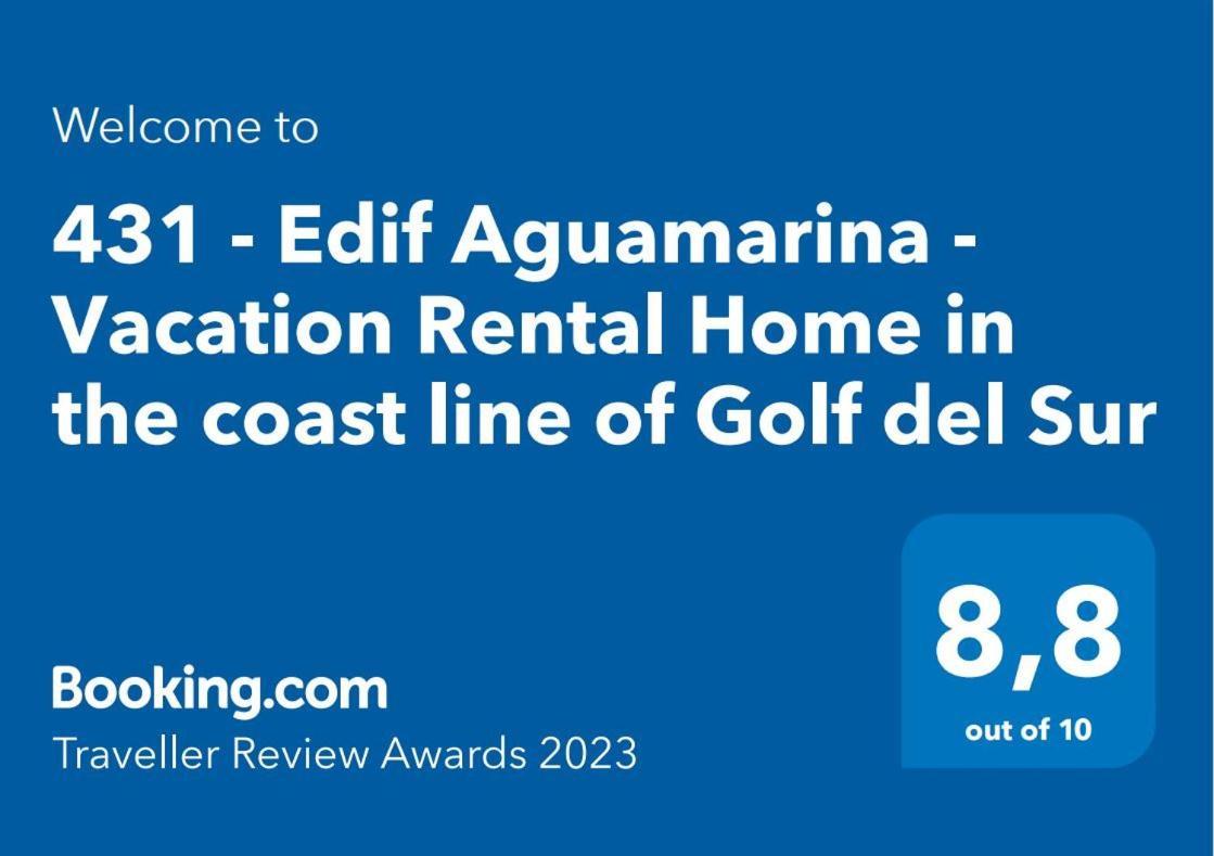 431 - Edif Aguamarina - Vacation Rental Home In The Coast Line Of Golf Del Sur San Miguel de Abona Ngoại thất bức ảnh